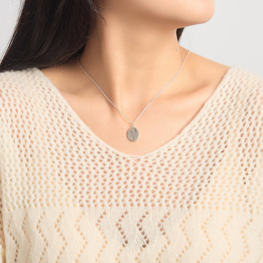 January Birth Flower Snowdrop Necklace - Philip Jones Jewellery