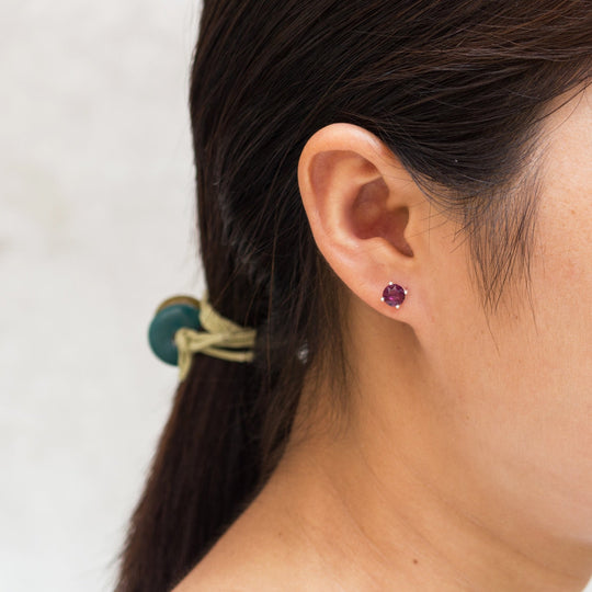 June (Alexandrite) Birthstone Necklace & Earrings Set Created with Zircondia® Crystals - Philip Jones Jewellery