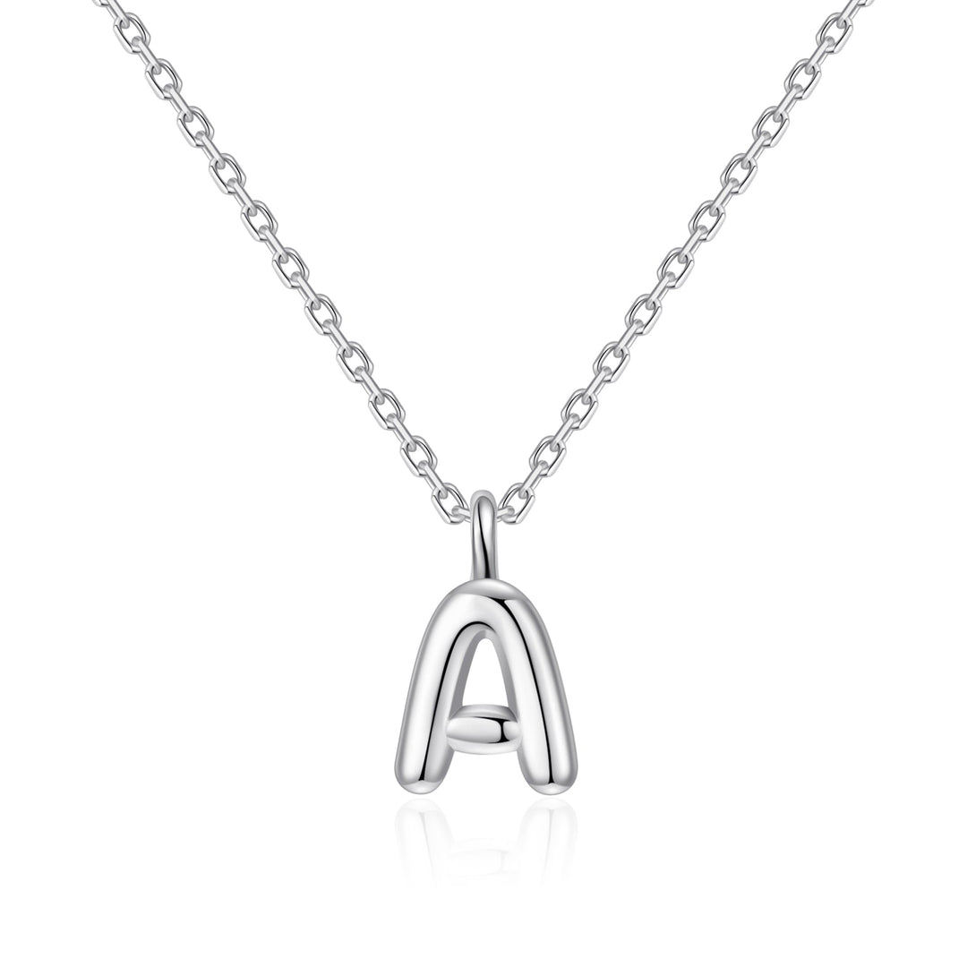Kid's Sterling Silver Letter A Initial Necklace - Philip Jones Jewellery
