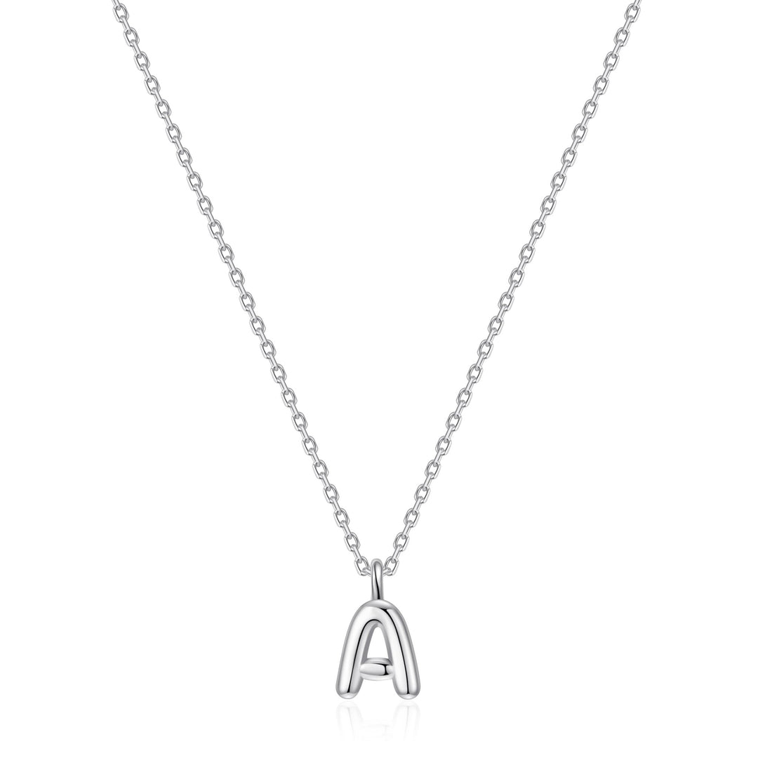 Kid's Sterling Silver Letter A Initial Necklace - Philip Jones Jewellery