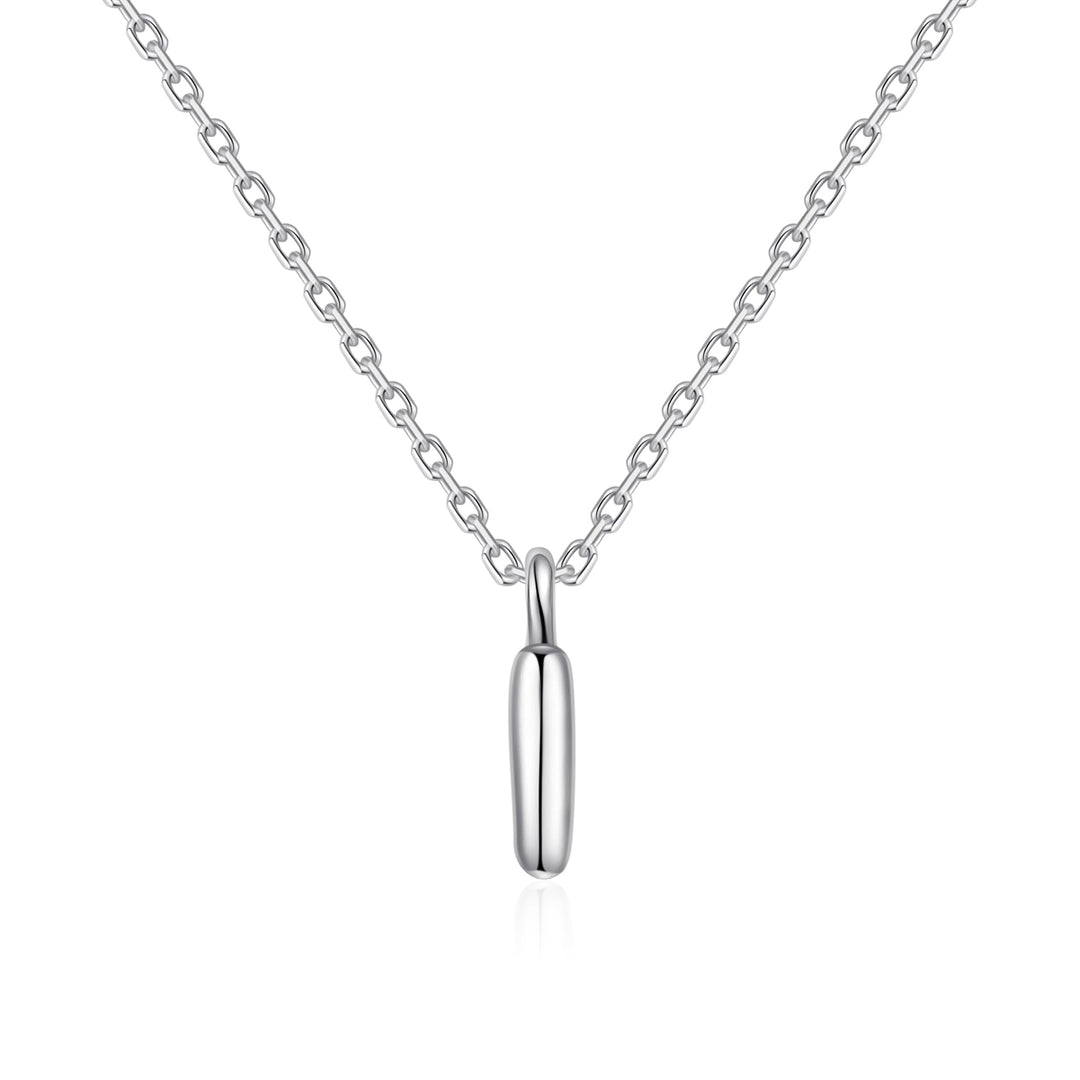 Kid's Sterling Silver Letter I Initial Necklace - Philip Jones Jewellery