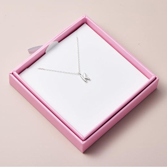 Kid's Sterling Silver Letter K Initial Necklace - Philip Jones Jewellery