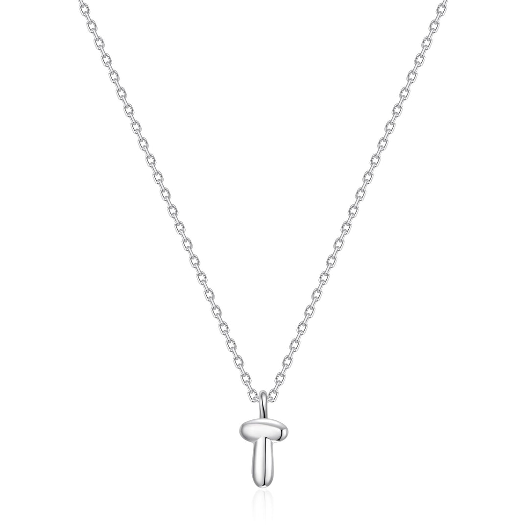 Kid's Sterling Silver Letter T Initial Necklace - Philip Jones Jewellery
