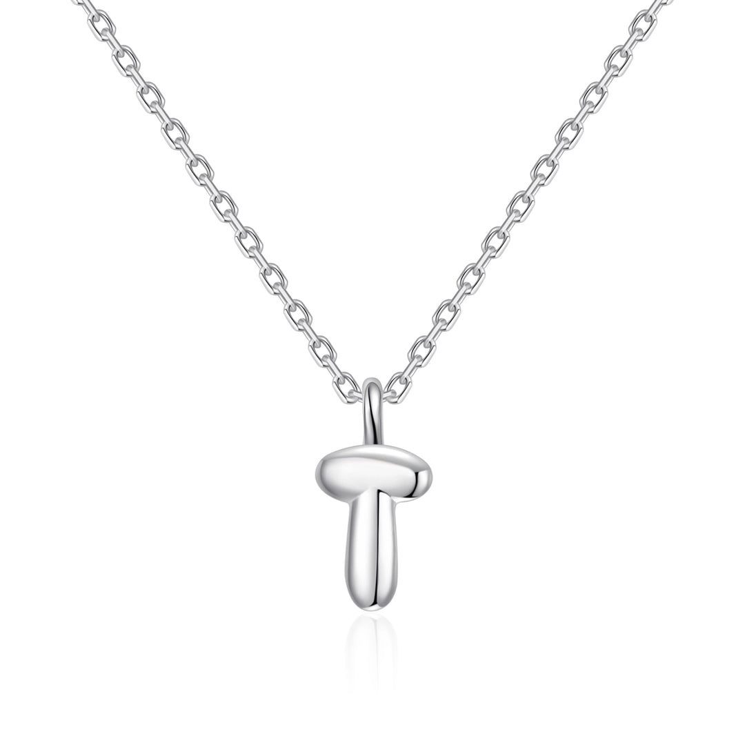 Kid's Sterling Silver Letter T Initial Necklace - Philip Jones Jewellery