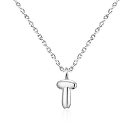 Kid's Sterling Silver Letter T Initial Necklace - Philip Jones Jewellery