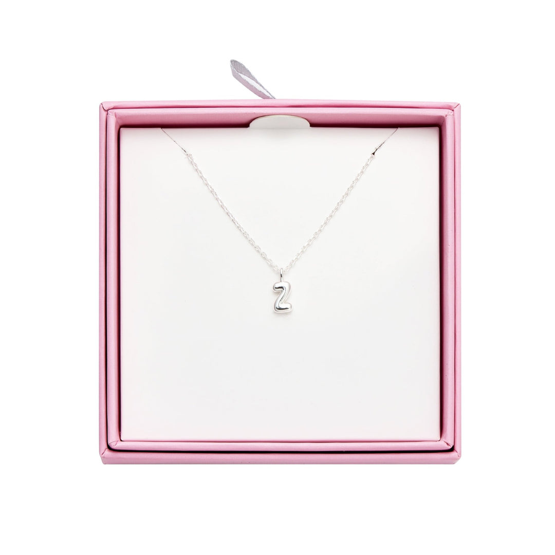 Kid's Sterling Silver Letter Z Initial Necklace - Philip Jones Jewellery