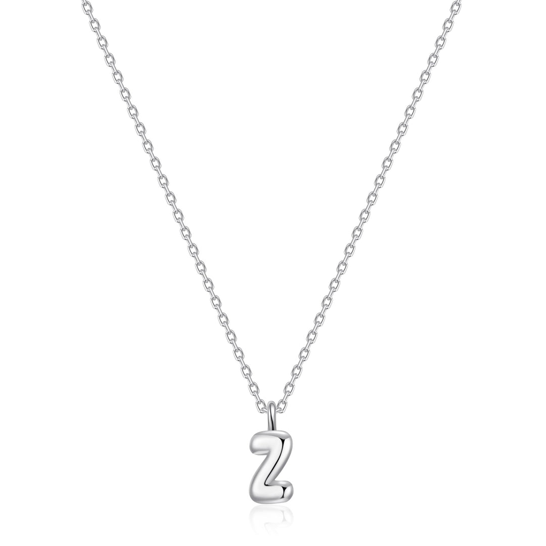 Kid's Sterling Silver Letter Z Initial Necklace - Philip Jones Jewellery
