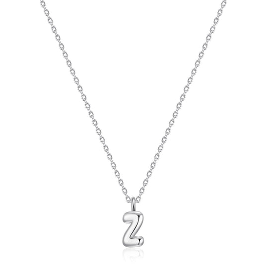 Kid's Sterling Silver Letter Z Initial Necklace - Philip Jones Jewellery