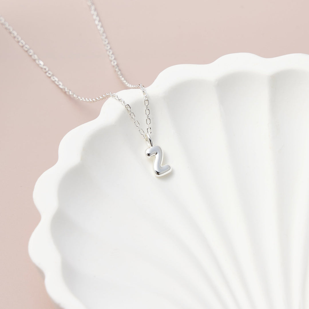 Kid's Sterling Silver Letter Z Initial Necklace - Philip Jones Jewellery