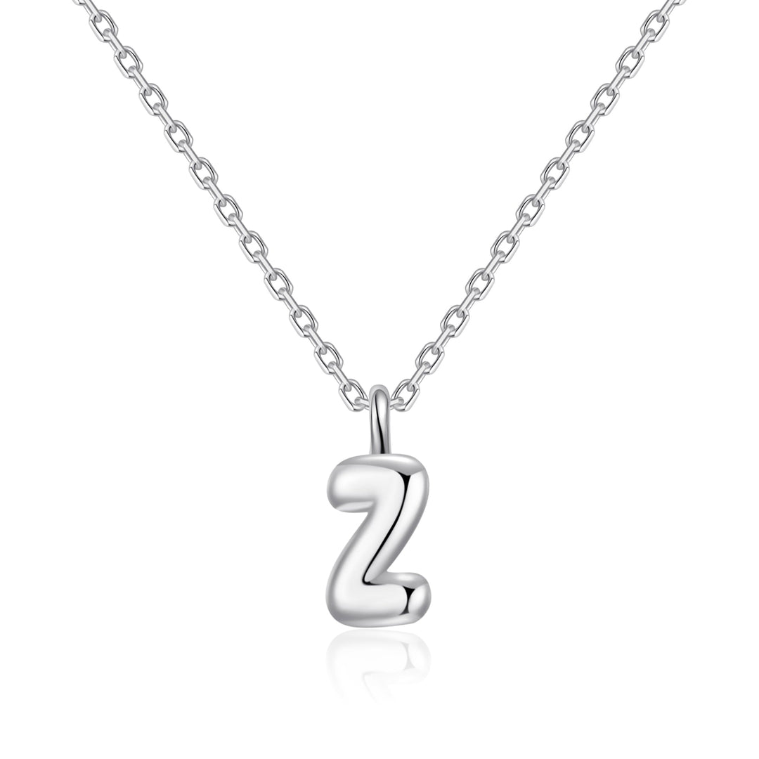 Kid's Sterling Silver Letter Z Initial Necklace - Philip Jones Jewellery