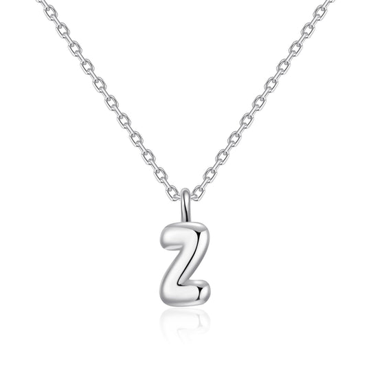 Kid's Sterling Silver Letter Z Initial Necklace - Philip Jones Jewellery