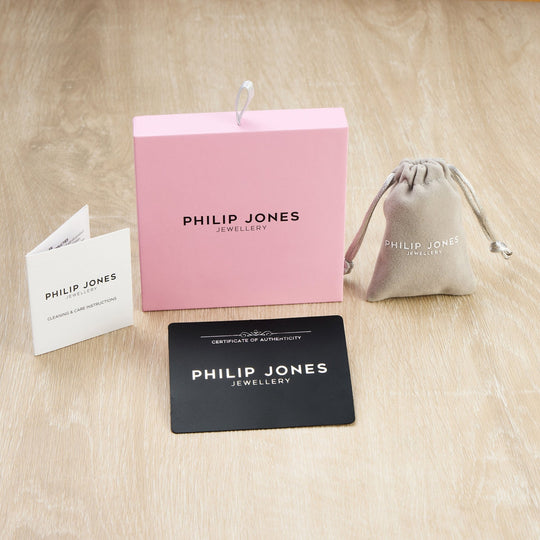Kid's Sterling Silver Thank you for being our Flower Girl Heart Necklace Created with Zircondia® Crystals - Philip Jones Jewellery