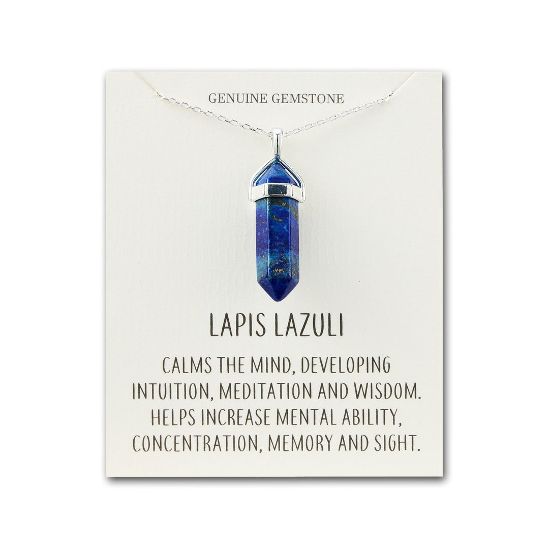 Lapis Gemstone Necklace with Quote Card - Philip Jones Jewellery