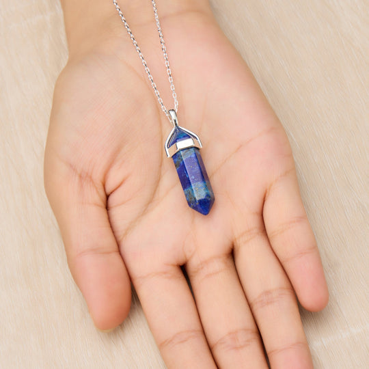 Lapis Gemstone Necklace with Quote Card - Philip Jones Jewellery