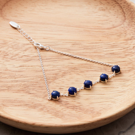 Lapis Lazuli Gemstone Bracelet - Philip Jones Jewellery