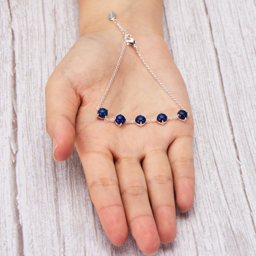 Lapis Lazuli Gemstone Bracelet - Philip Jones Jewellery