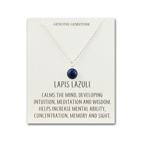 Lapis Necklace with Quote Card - Philip Jones Jewellery
