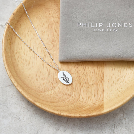 May Birth Flower Lily of the Valley Necklace - Philip Jones Jewellery