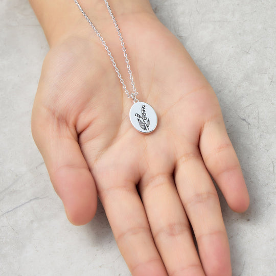May Birth Flower Lily of the Valley Necklace - Philip Jones Jewellery