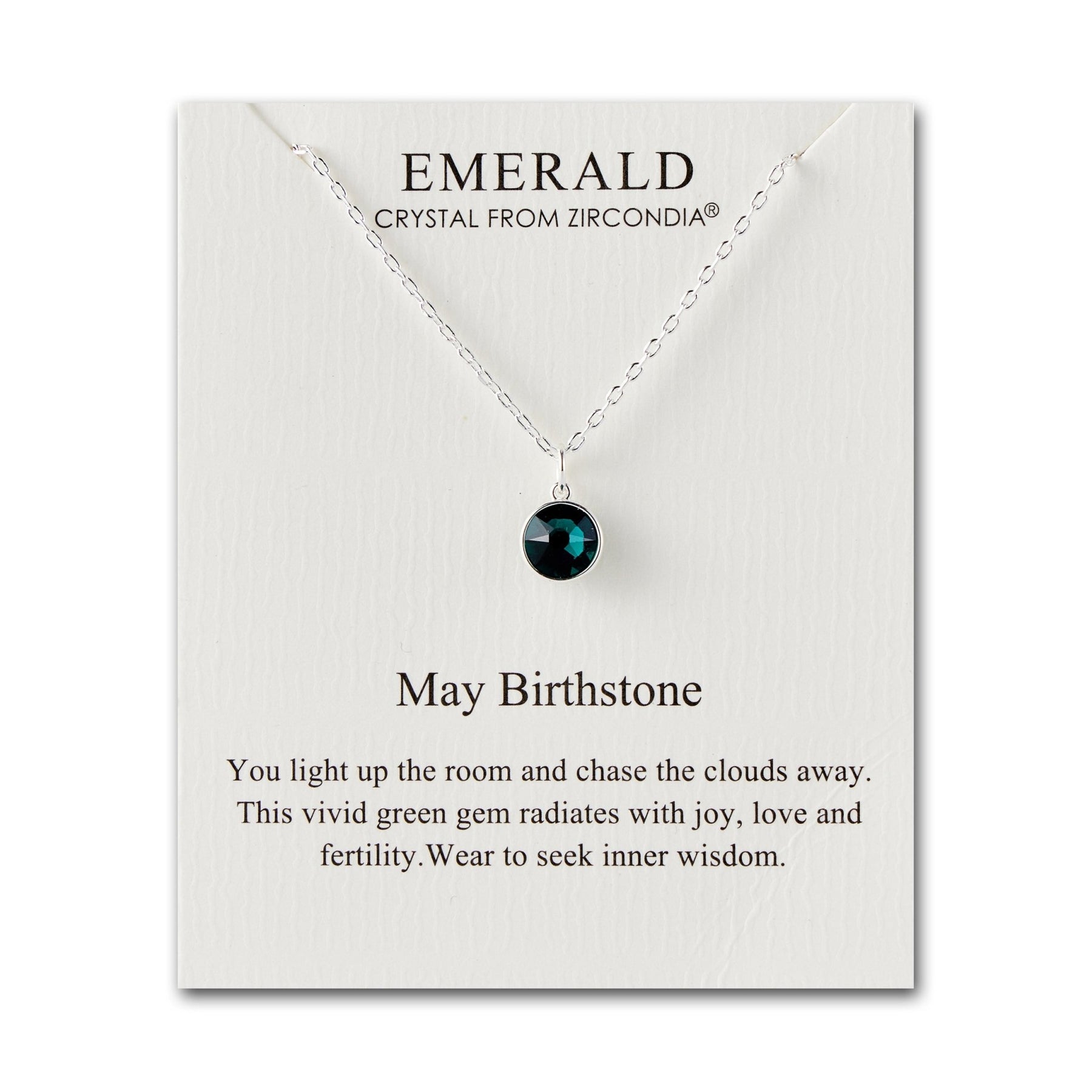 Green May Birthstone Necklace Walmart Birthstone Necklaces At