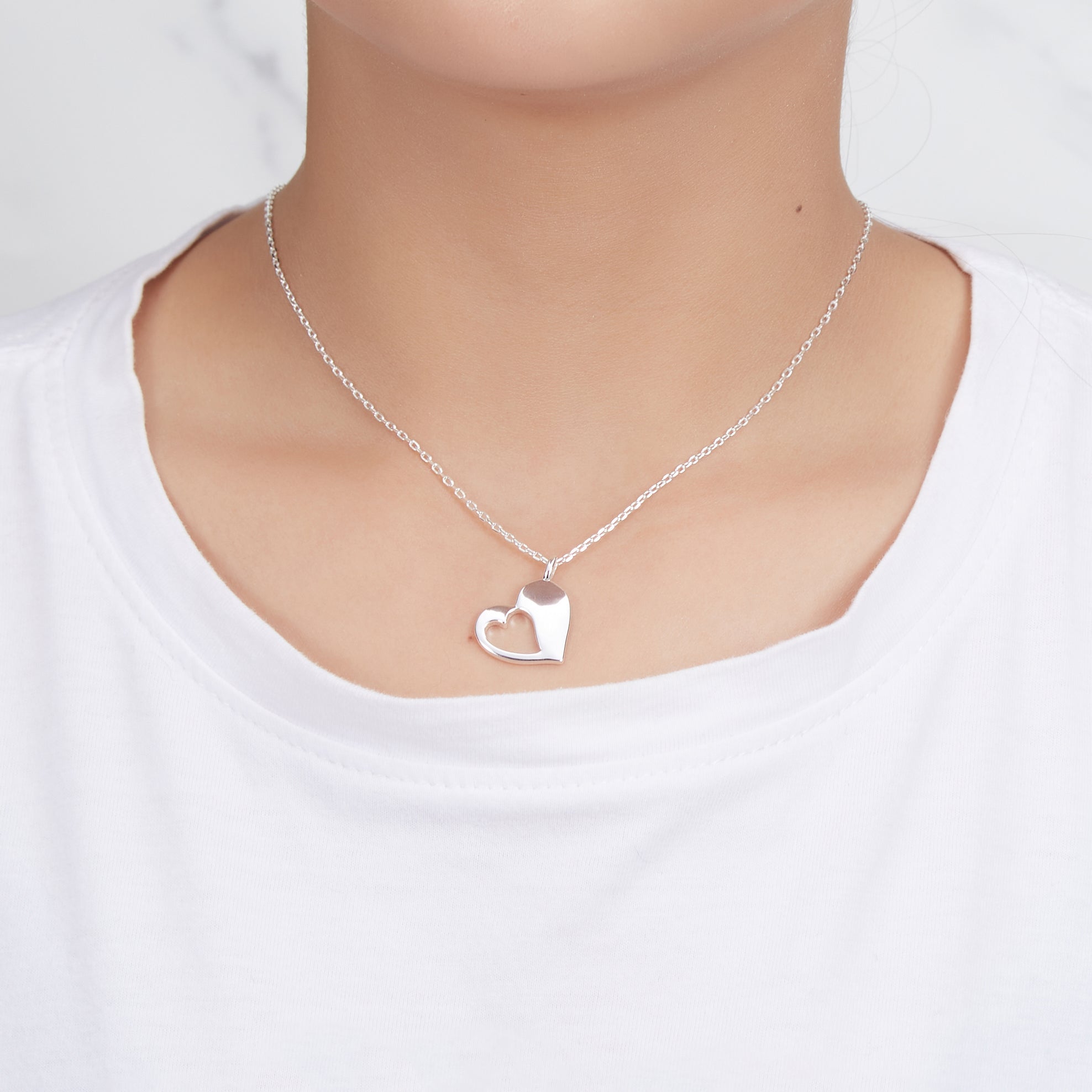 Mother Daughter Piece of My Heart Necklace Set - Philip Jones Jewellery