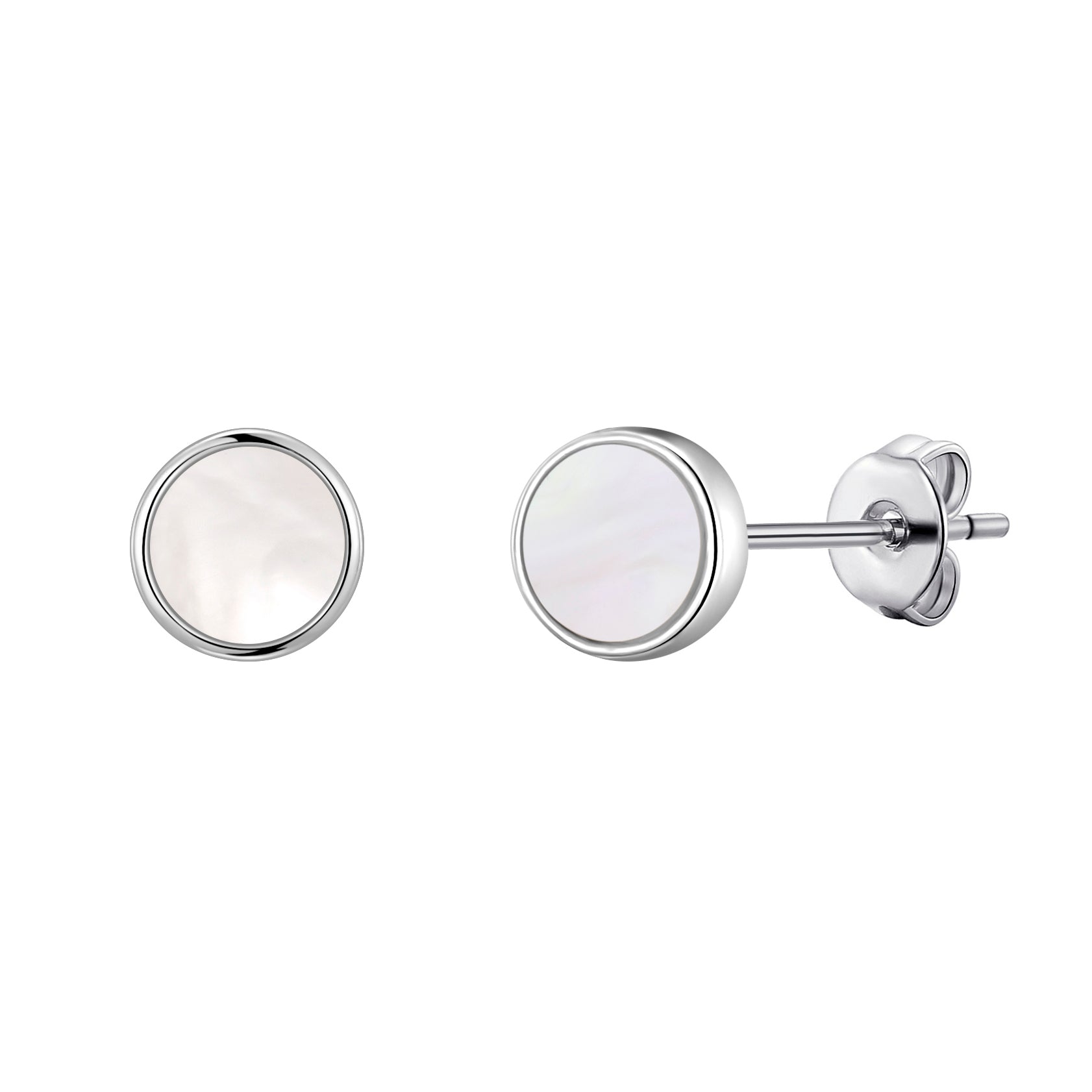 Mother of Pearl Stud Earrings - Philip Jones Jewellery