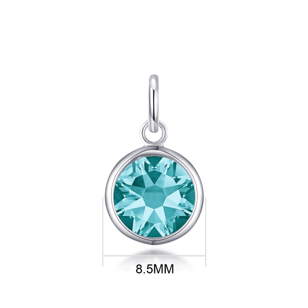 Pave Initial V Necklace with Birthstone Charm Created with Zircondia® Crystals - Philip Jones Jewellery