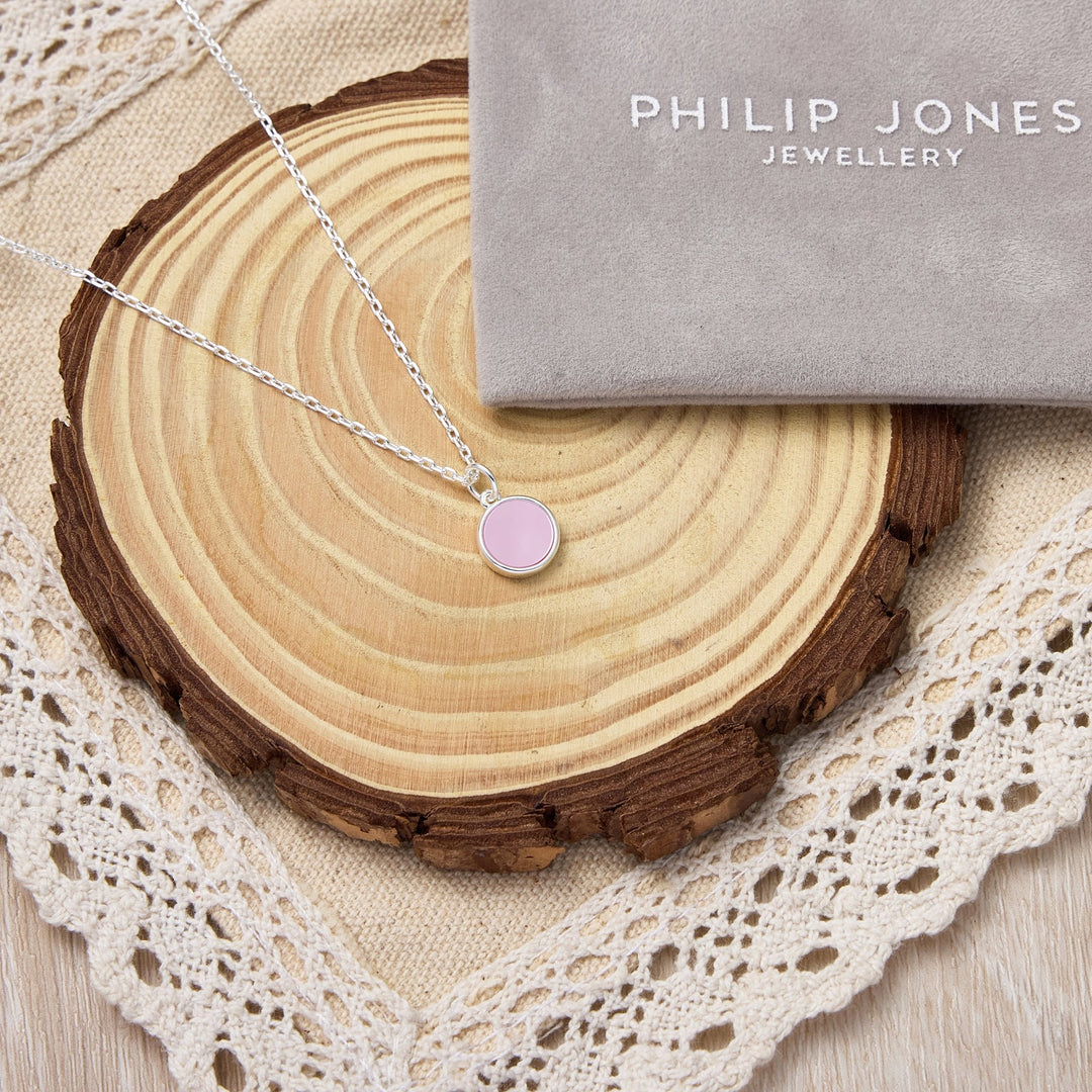 Pink Mother of Pearl Necklace - Philip Jones Jewellery