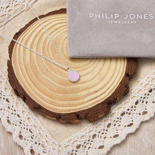 Pink Mother of Pearl Necklace - Philip Jones Jewellery