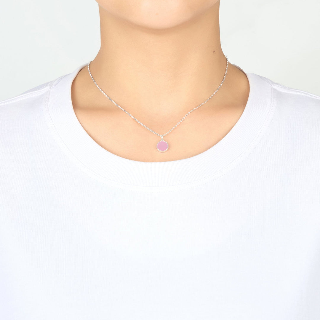 Pink Mother of Pearl Necklace with Quote Card - Philip Jones Jewellery