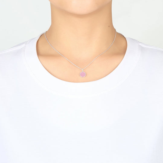 Pink Mother of Pearl Necklace with Quote Card - Philip Jones Jewellery
