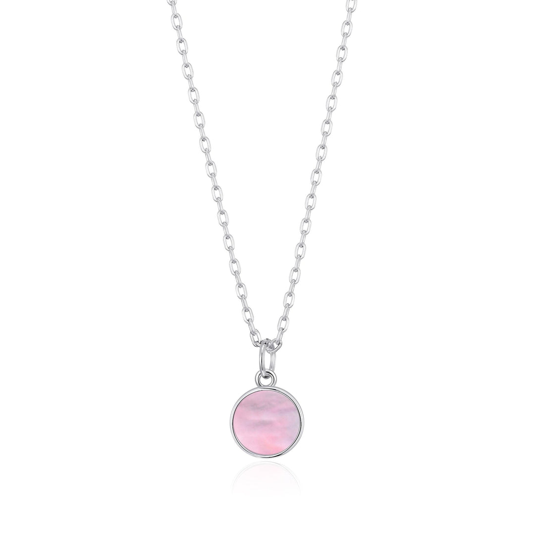 Pink Mother of Pearl Necklace with Quote Card - Philip Jones Jewellery
