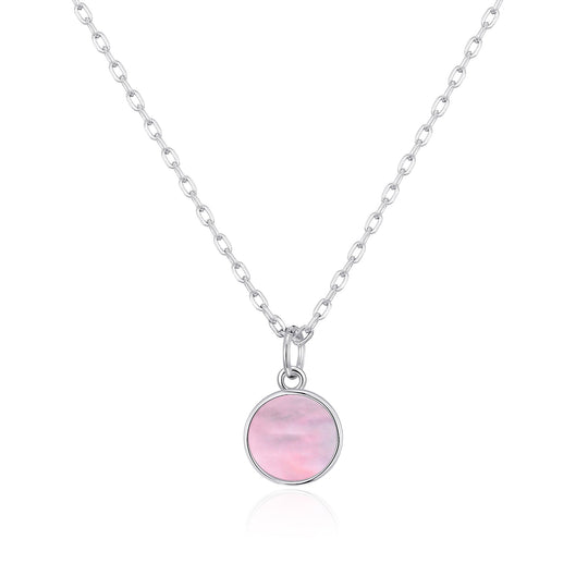 Pink Mother of Pearl Necklace with Quote Card - Philip Jones Jewellery