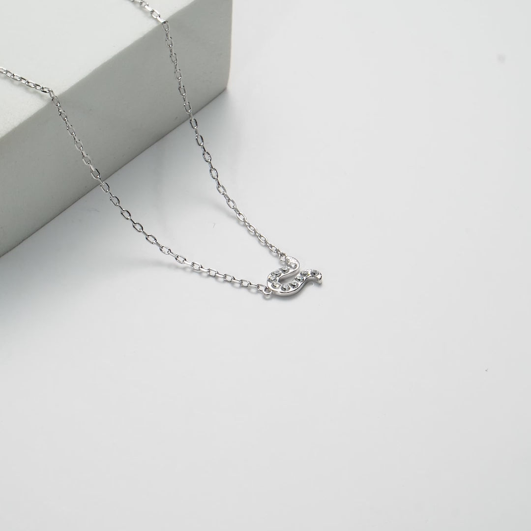 Leo Zodiac Star Sign Necklace Created with Zircondia® Crystals