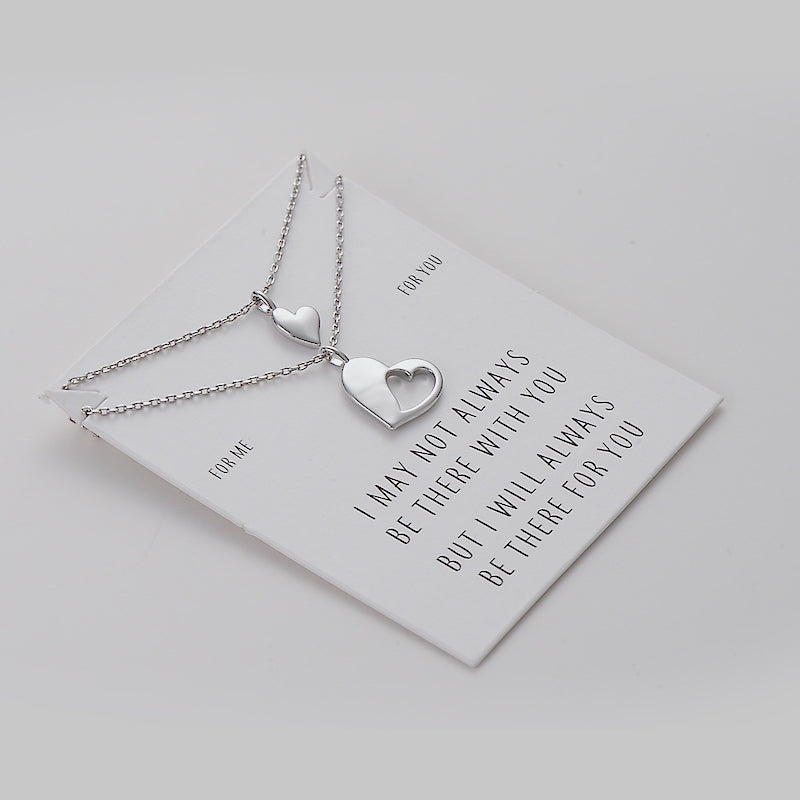 For Me For You Piece of My Heart Necklace Set