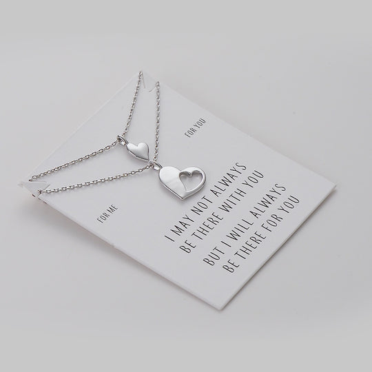 For Me For You Piece of My Heart Necklace Set