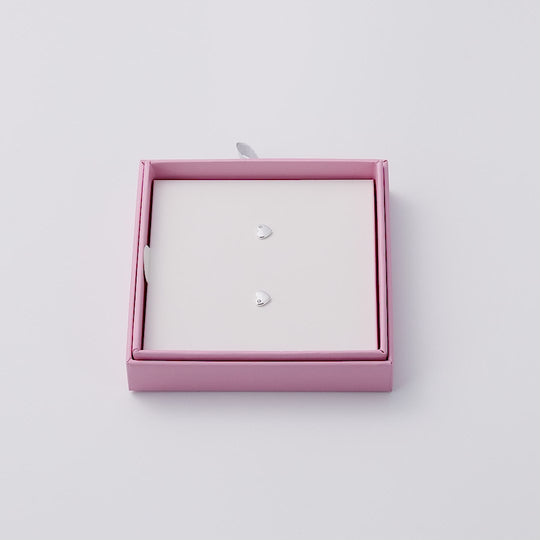 Kids Sterling Silver Heart Earrings Created with Zircondia® Crystals