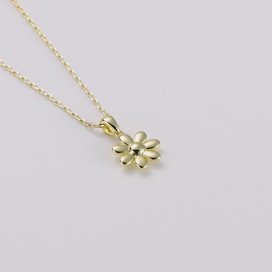 Gold Plated Daisy Necklace