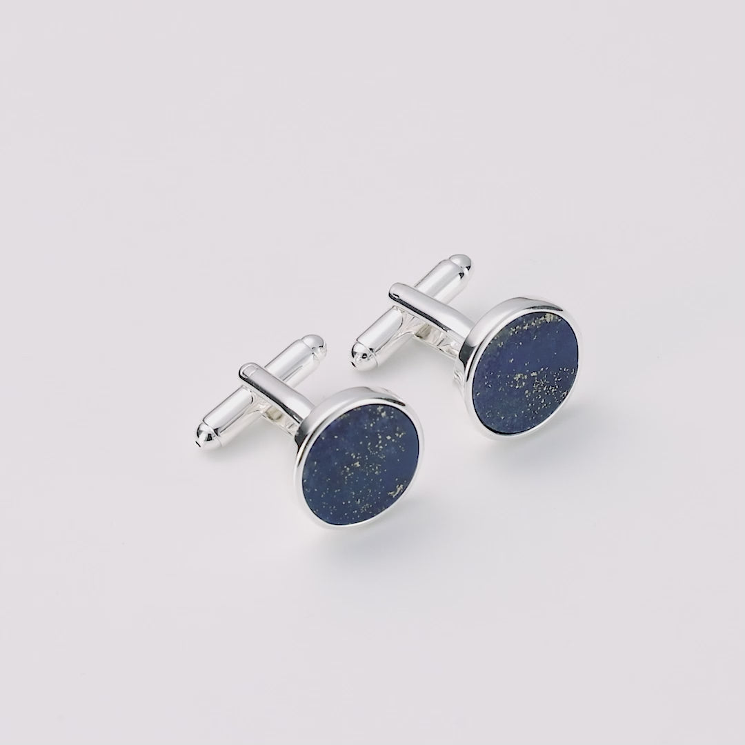 Men's Lapis Gemstone Cufflinks