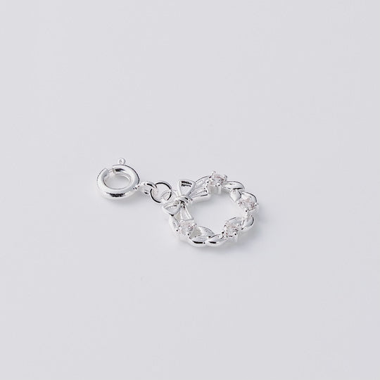 Clip On Christmas Charms Created with Zircondia® Crystals