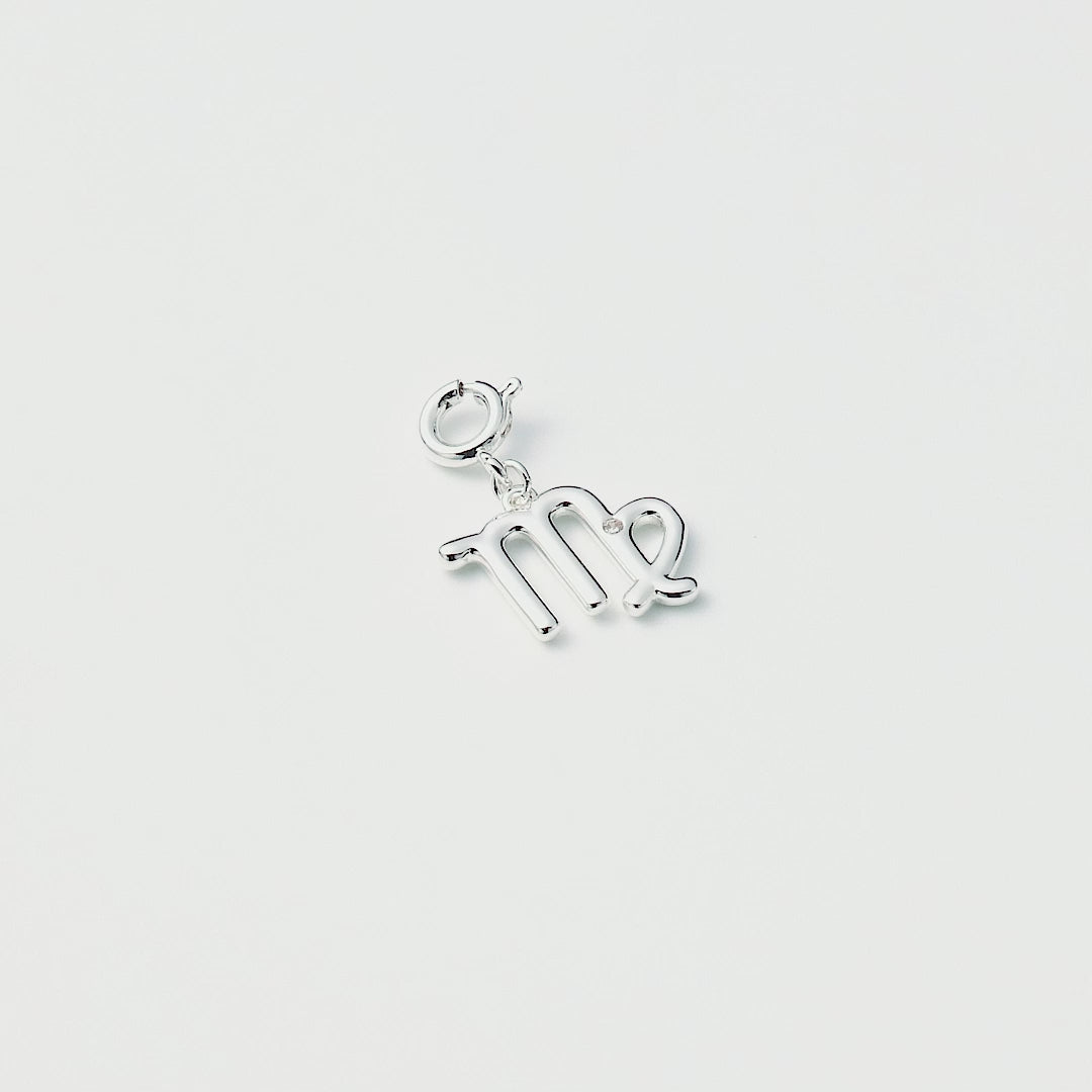 Clip On Star Sign Zodiac Charms Created with Zircondia® Crystals