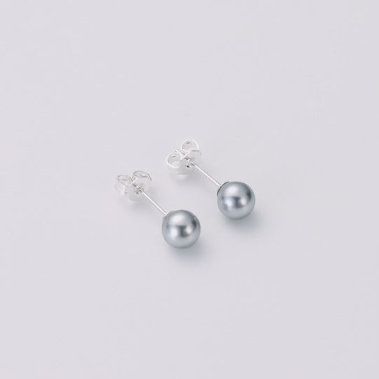 Grey Shell Pearl Earrings