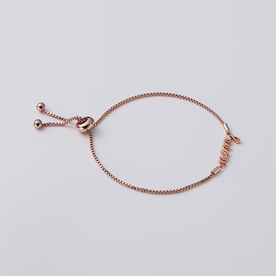 Rose Gold Plated Nanny Bracelet Created with Zircondia® Crystals