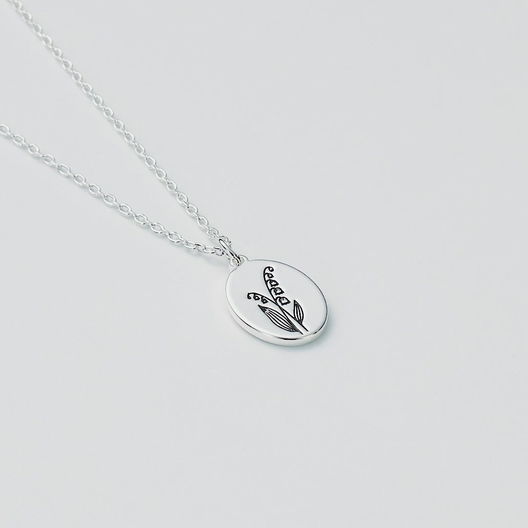 May Birth Flower Lily of the Valley Necklace