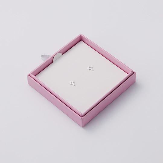 Kids Sterling Silver Cross Earrings Created with Zircondia® Crystals
