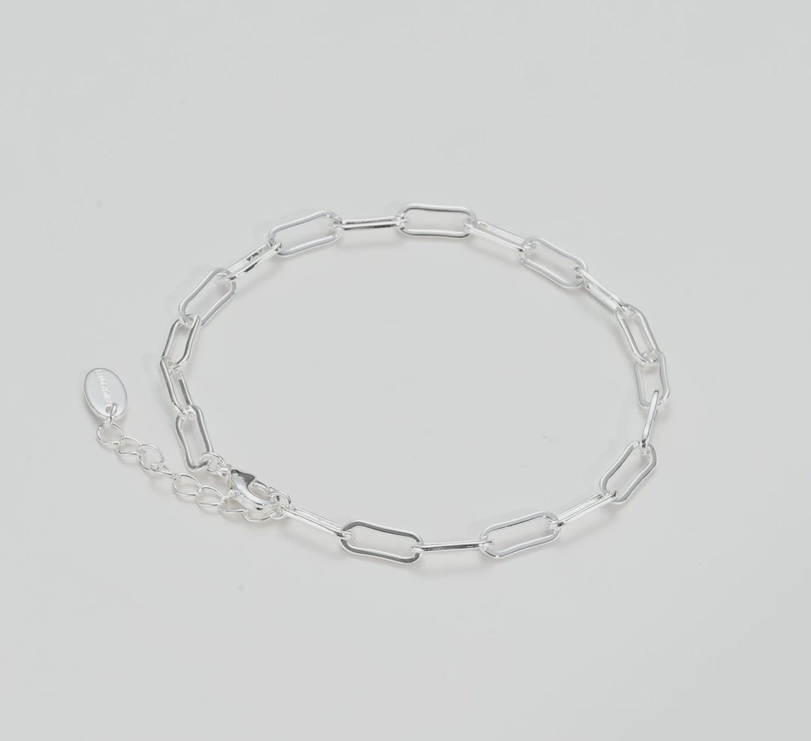 Silver Plated Paperclip Bracelet Video