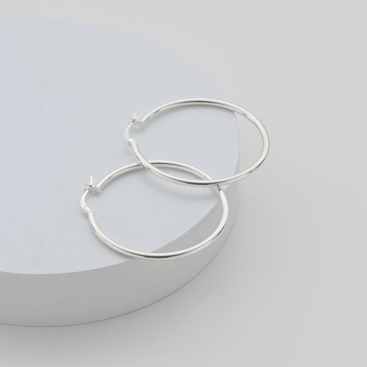 Hoop earrings outlet made of one sterling silver wire