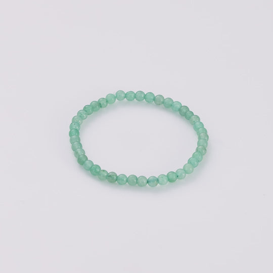 Green Aventurine Mini Beaded Gemstone Stretch Bracelet