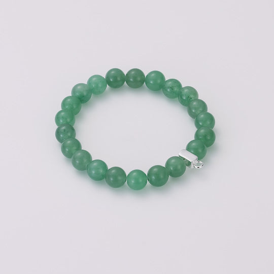 Green Aventurine Gemstone Charm Stretch Bracelet