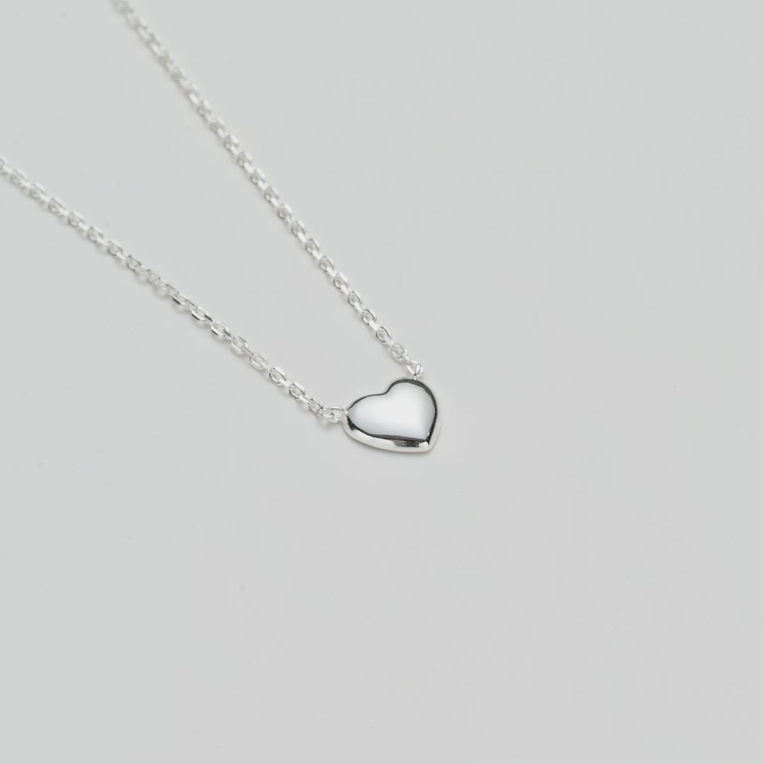 Sterling Silver Heart Necklace Video